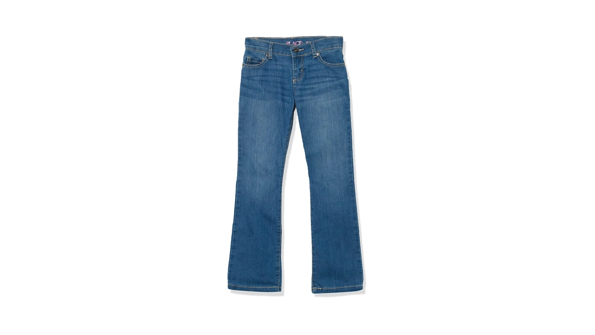 The Children's Place Girl's Basic Bootcut Jeans, Md Lara Wash,