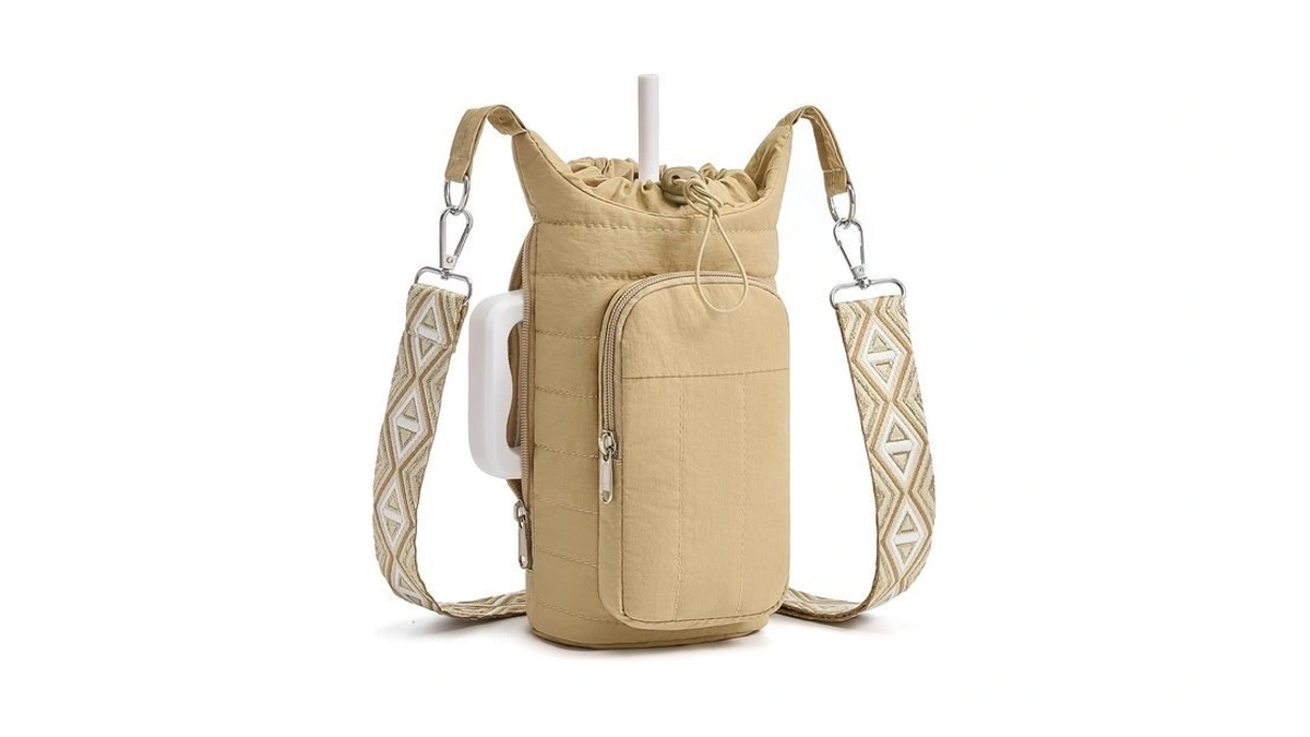 Woomada Water Bottle Holder Bag With Strap, 40/32 Oz Crossbody