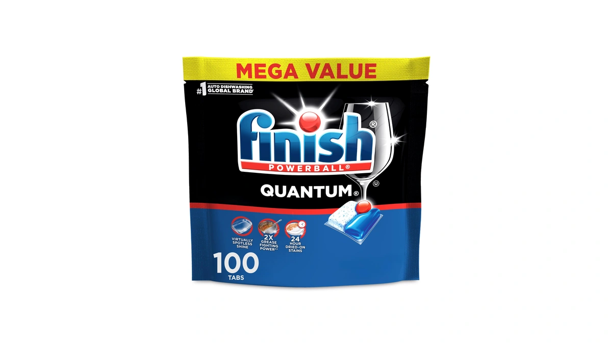 Finish Quantum Dishwasher Pods, No Pre-rinse Dishwasher Detergent Soap Removes