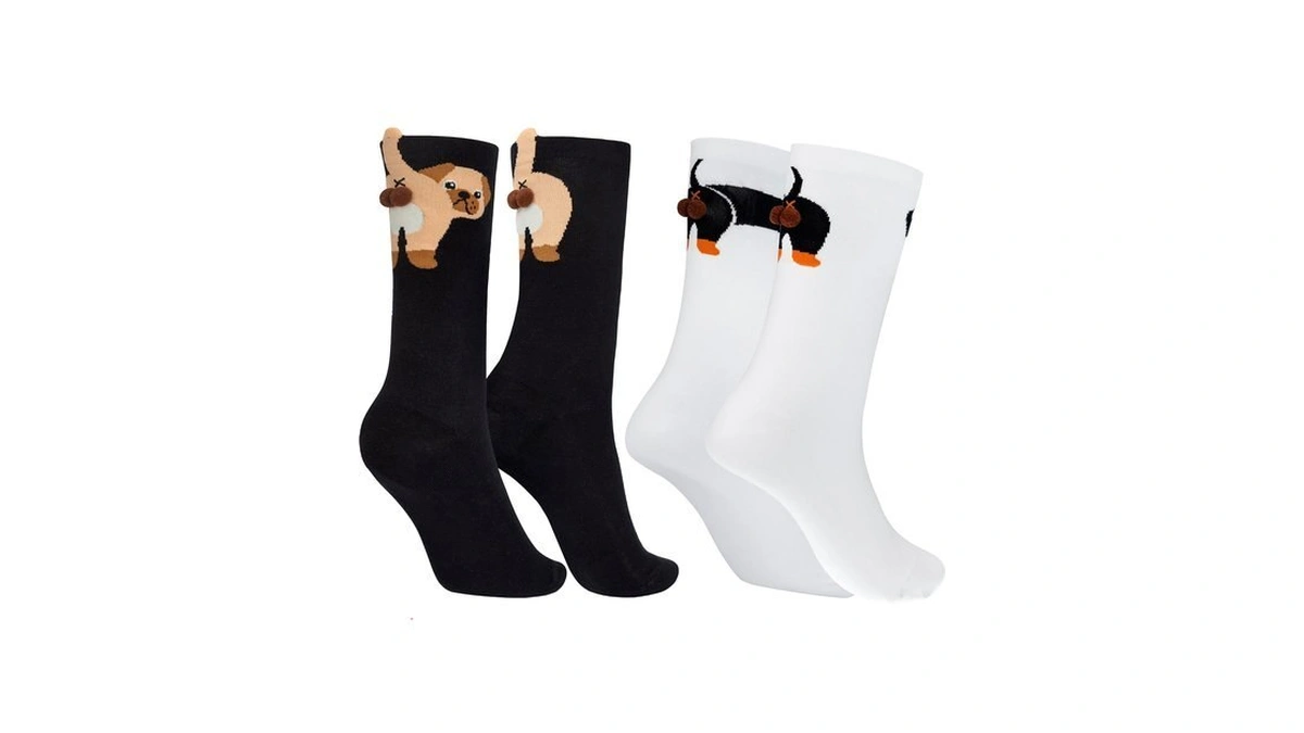 Vasnomx Funny Gag Gifts - Women Funny Socks,cute Dog Socks