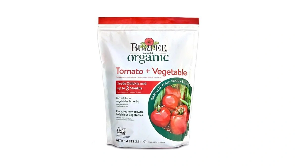 Burpee Organic Tomato & Vegetable Granular Plant Food, 4 Lb