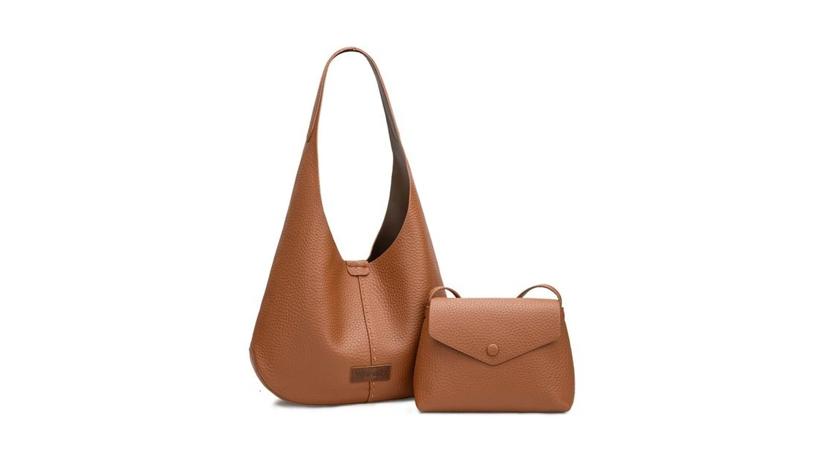 Wrangler Hobo Bag Purse For Women 2pcs/set, Slouchy Shoulder Handbags