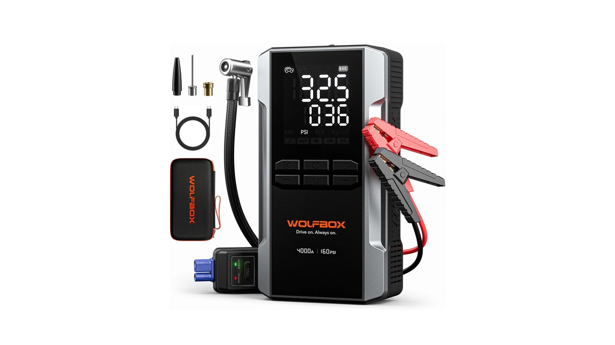 Amazon : Wolfbox Mv24a 4000a Jump Starter With 16
