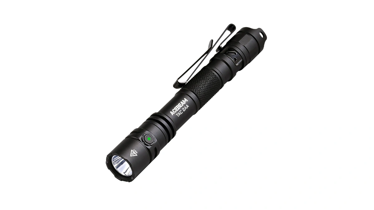 Acebeam Tac 2aa Edc Tactical Dual Modes Flashlight, 1600 High