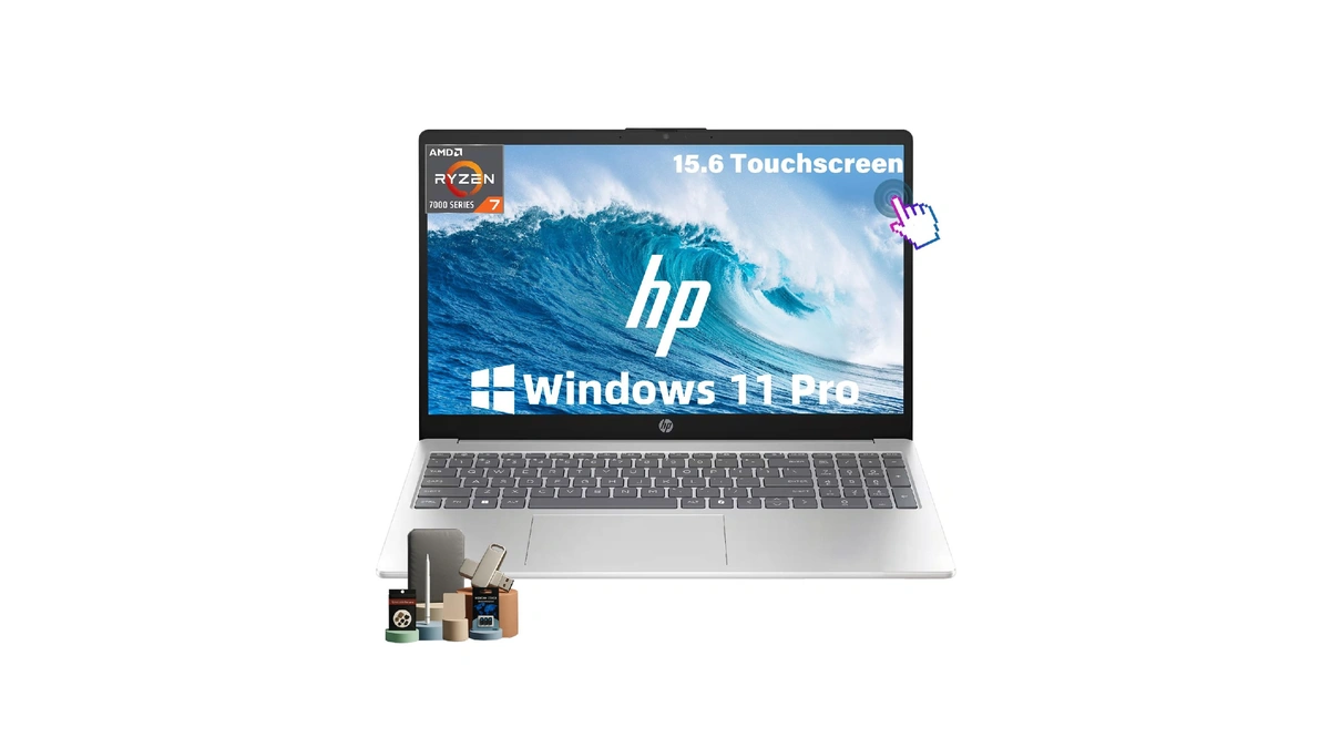 Hp 15.6" Fhd Touchscreen Laptop, 32gb Ram, 1tb Ssd, Amd