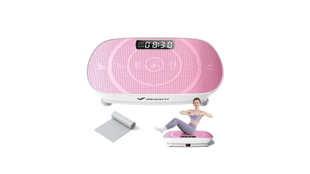 Merach Cv30 Pro Curved Vibration Plate Exercise Machine, Powerful &