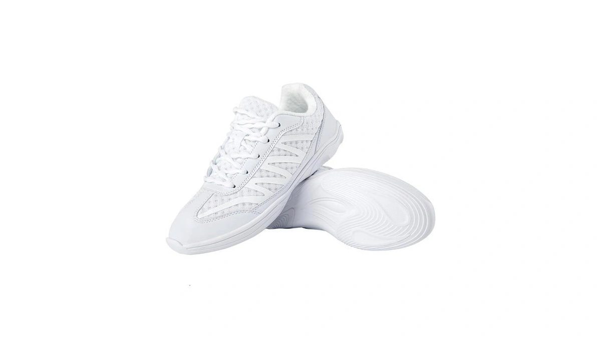 Tailoria Cheer Shoes Girls-white & Black Cheerleading Dance Sneakers For