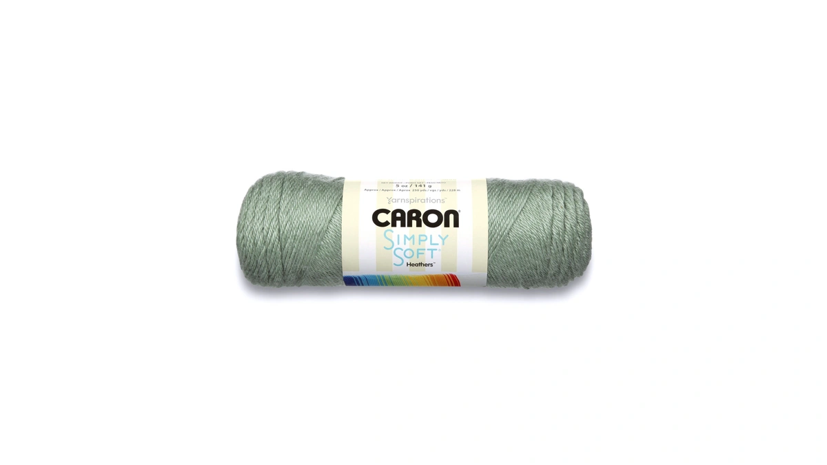 Caron H9700h9503 Simply Soft Heathers Yarn, 5 Oz, Woodland Heather,