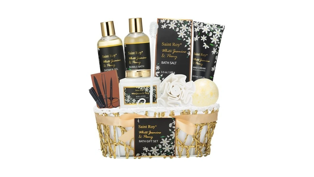 Spa Bath & Body Gifts For Women, Jasmine Peony Spa