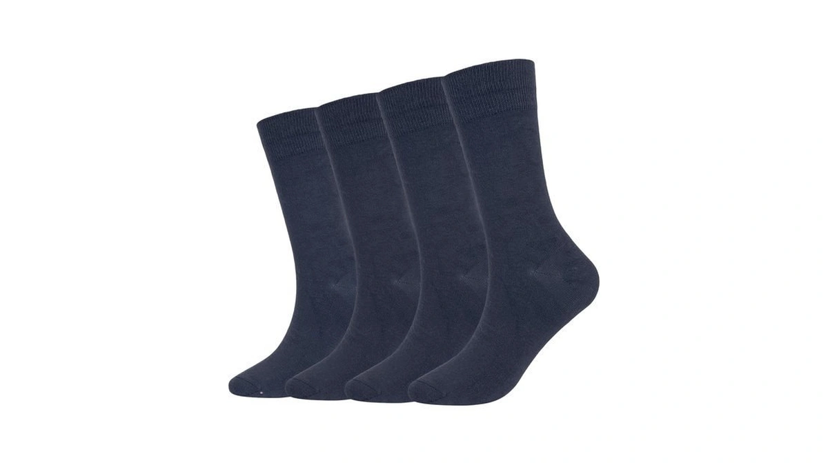 Bamboo Rayon Dress Socks For Men, 4 Pair Comfortable Crew
