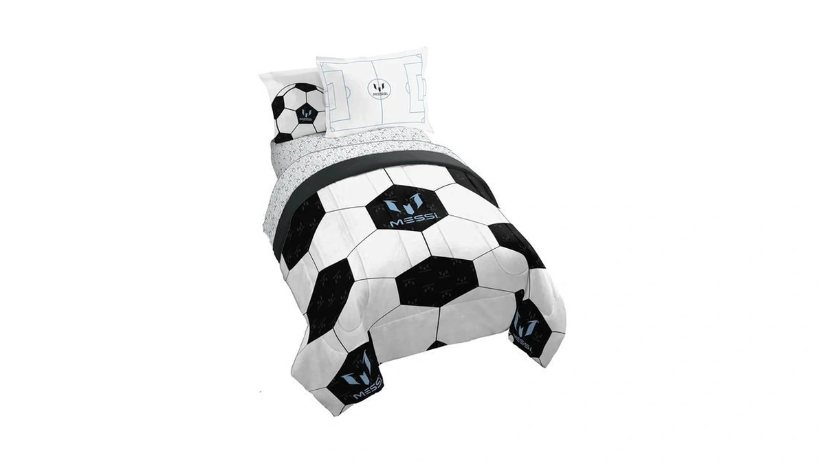 Messi Twin Comforter Set 5 Piece Kids Sports Bedding For