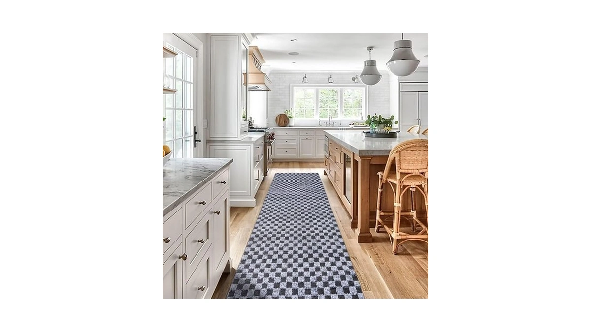 Gotohipi 2' X 6' Non Slip Runner Rug, Outdoor Utility