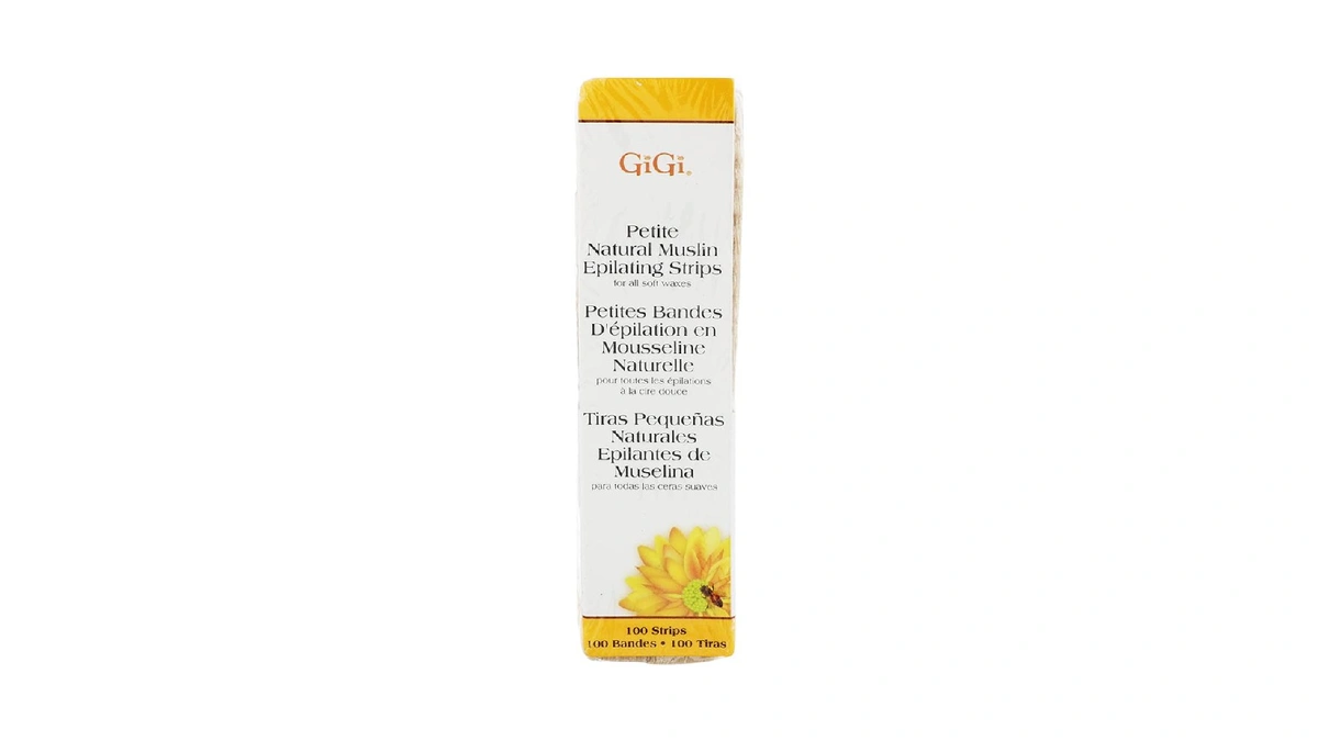 Gigi Waxing Strips For Hair Waxing/hair Removal, Petite Natural Muslin,