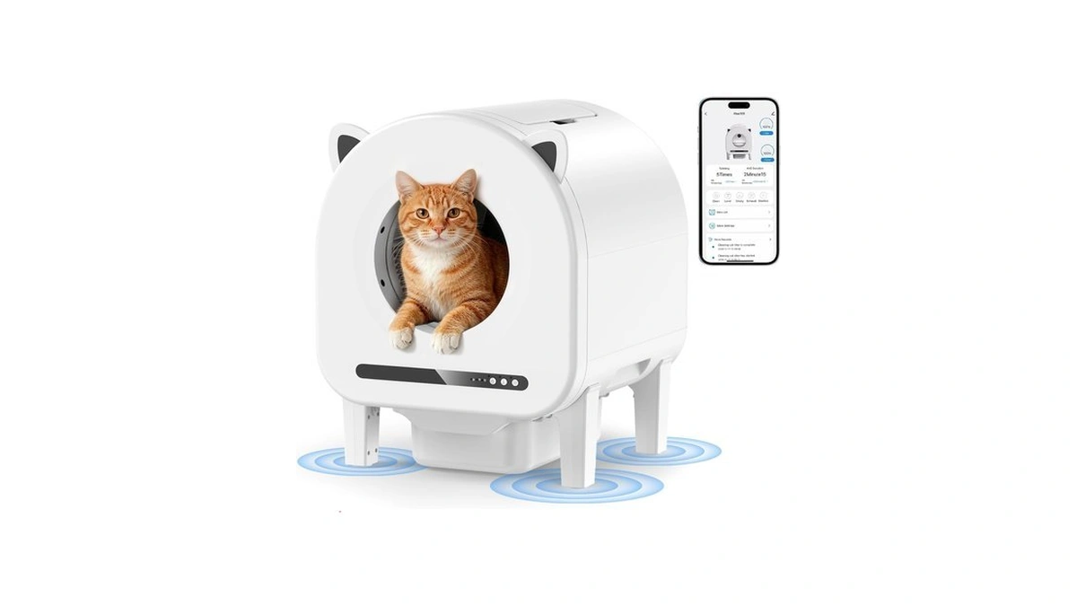Self Cleaning Litter Box For Cats, 68l Large Automatic Cat