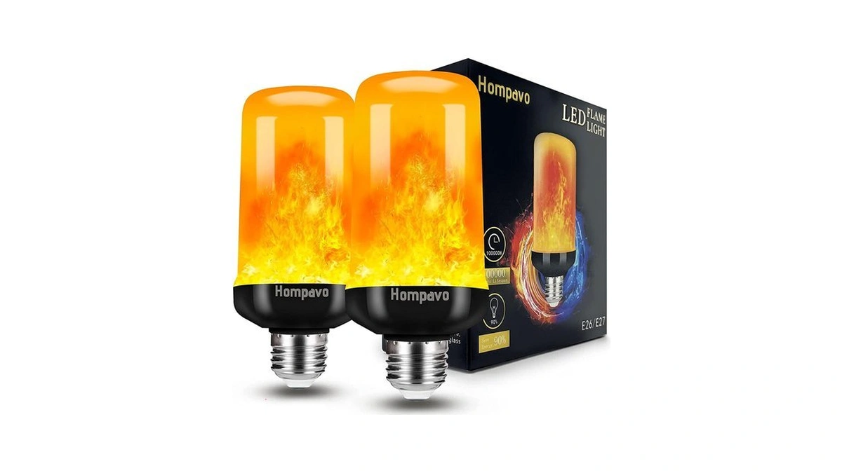 Hompavo 【upgraded】 Flame Light Bulbs For Home Decor With Upside