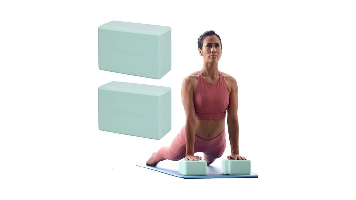 Gaiam Yoga Block, Eva Foam For Balance & Stretch (2