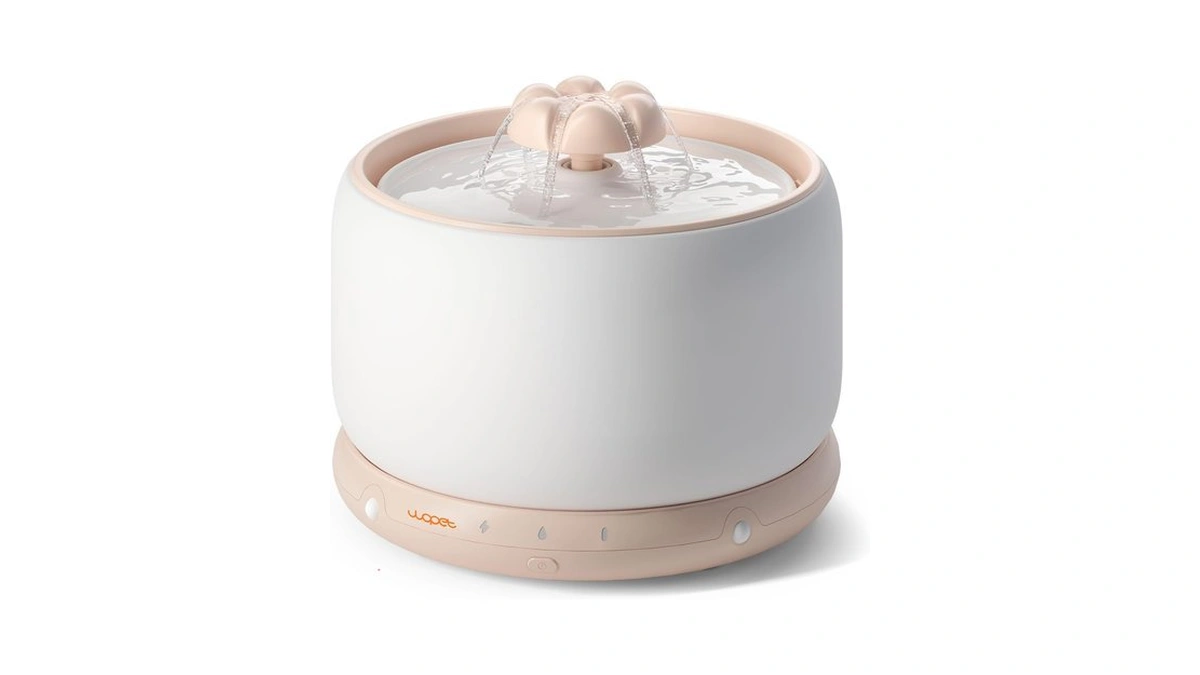 Wopet Wireless Cat Water Fountain, Cordless Ceramic Pet Water Fountain