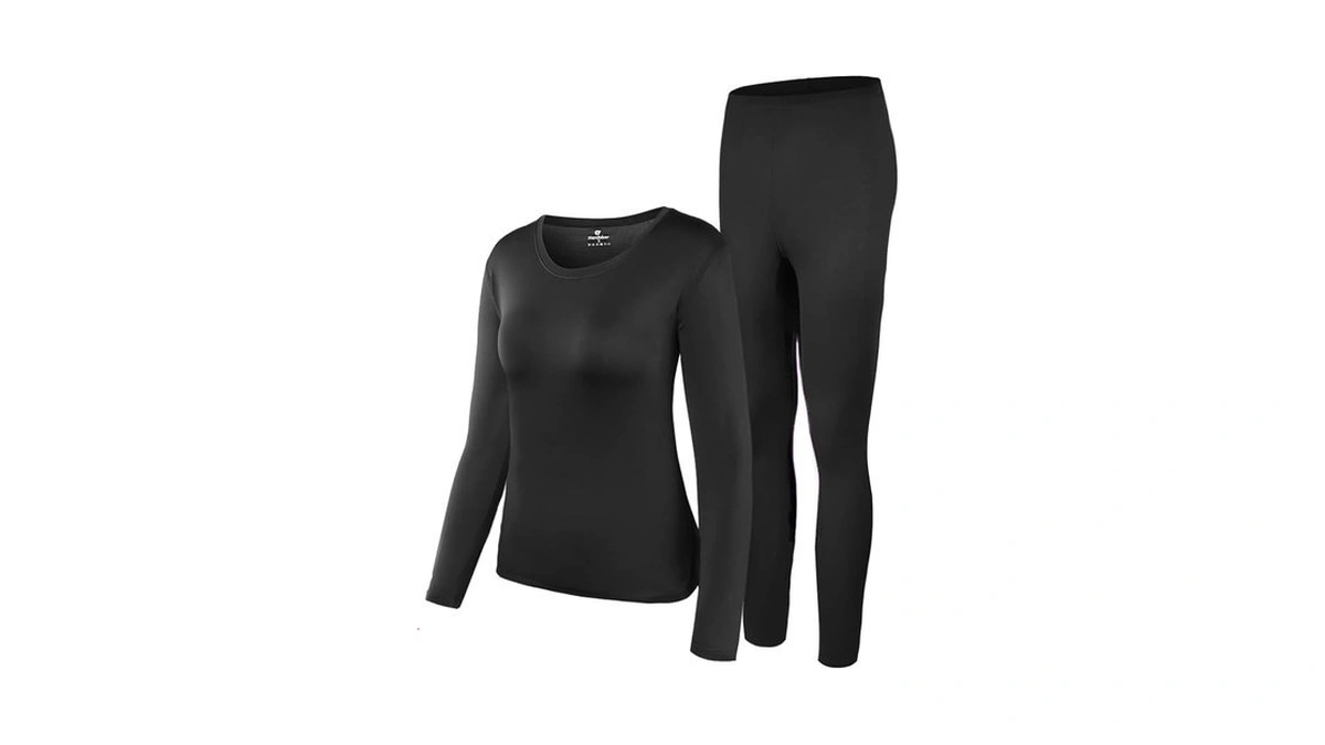 Herobiker Women's Thermal Underwear Set, Ultra Soft Thermal Shirt Top