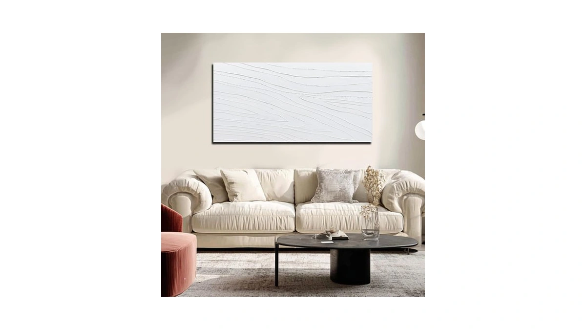 Ylltiem Hand Painted Abstract Wall Art Textured Canvas Painting Modern