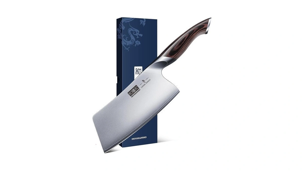 Hoshanho Cleaver Knife 7 Inch, Ultra Sharp Vegetable Meat Chopper