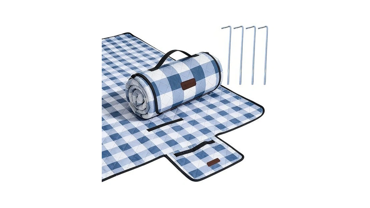 Hx&od Outdoor Picnic Blanket, Extra Large, 80''x80'' Waterproof Foldable Blankets