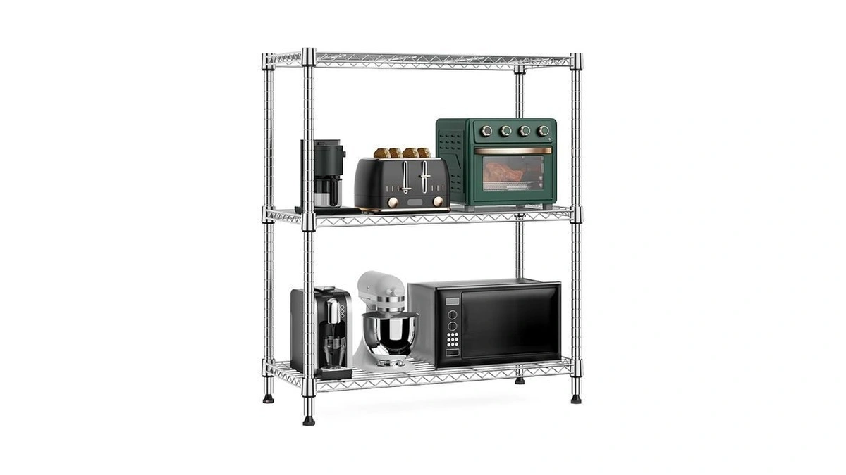 M Mzg 750 Lbs 3 Tier Storage Rack Metal Wire