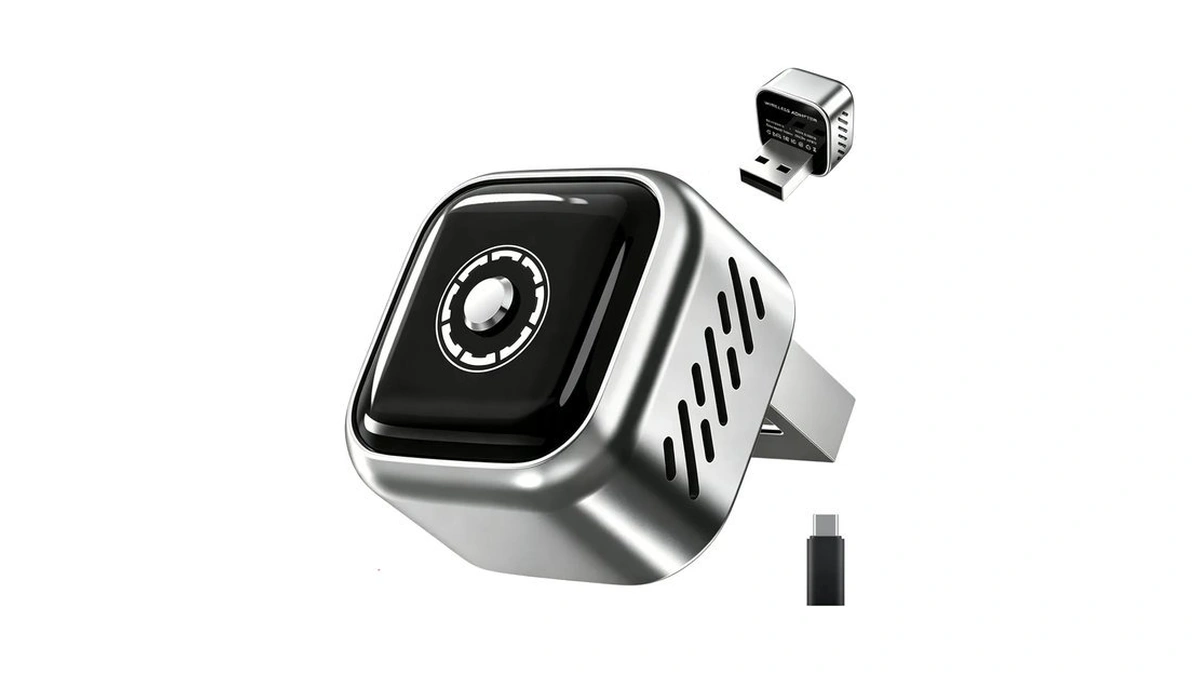 2026 Upgraded Wireless Carplay Adapter With Buttons For Privacy Call