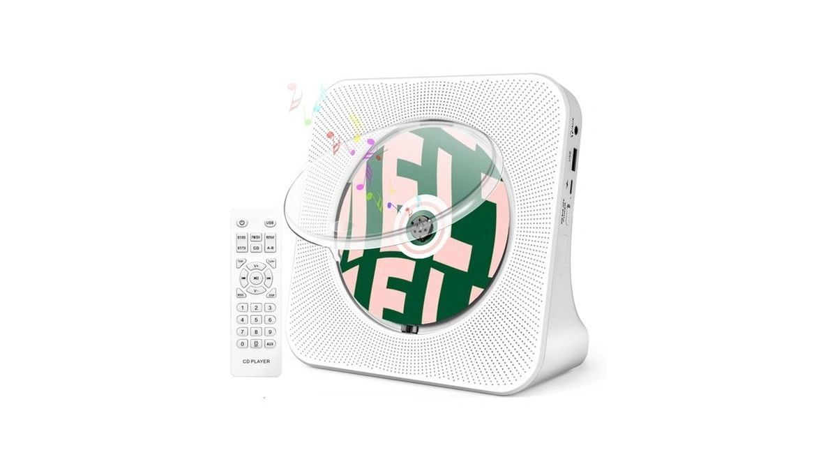 Roadom Portable Cd Player With Bluetooth, Hi-fi Speakers & Fm