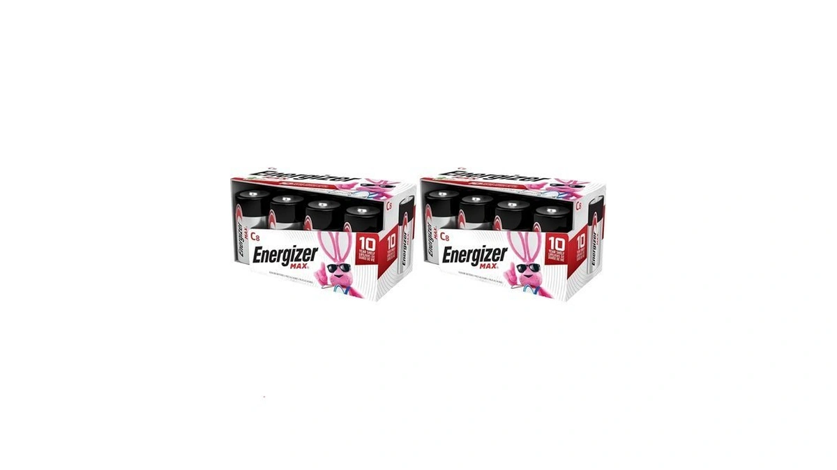 Energizer Max C Batteries, Premium Alkaline C Cell Batteries, (8