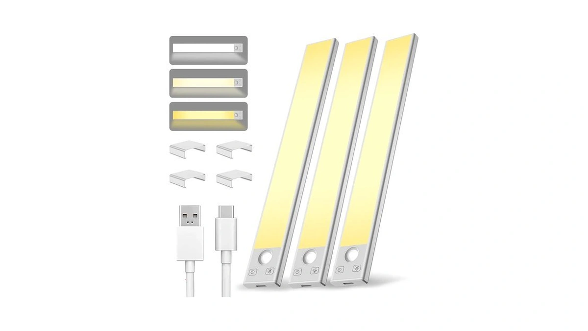 Under Cabinet Lighting 8 Inch Rechargeable Battery Operated Motion Sensor