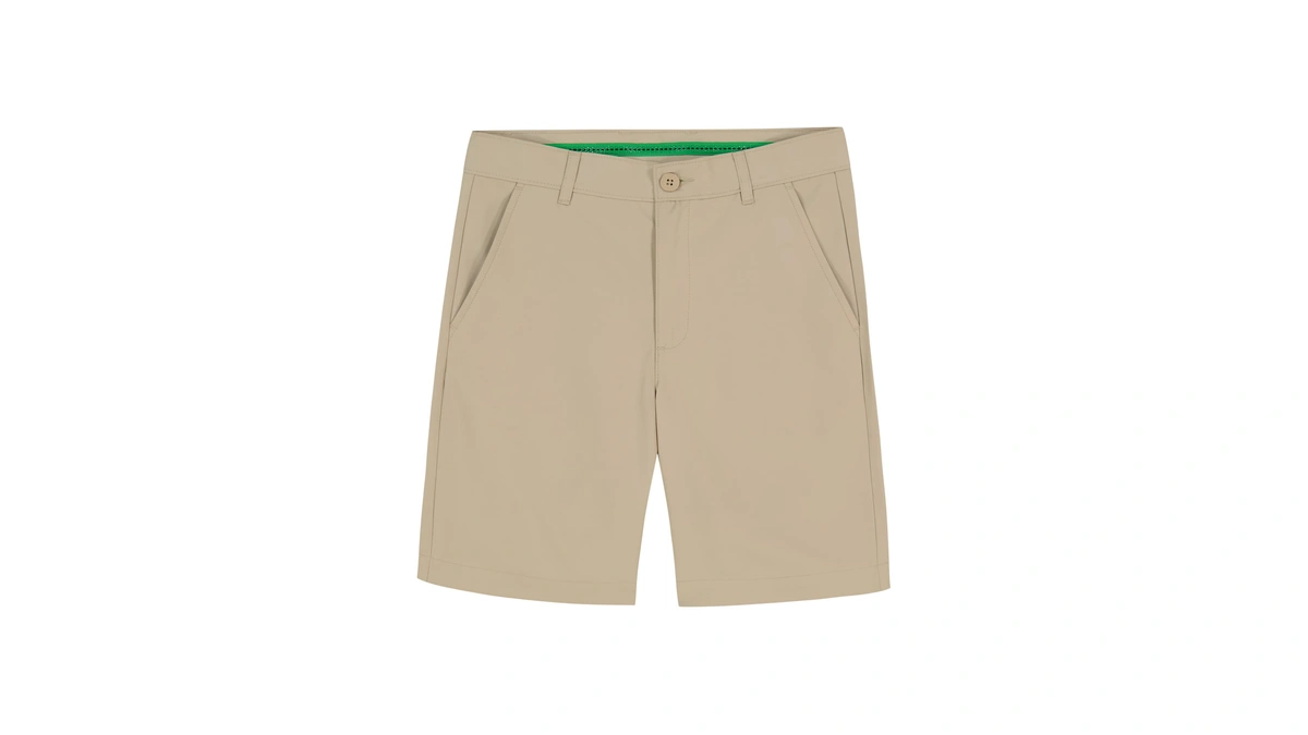 Izod Boys Performance Swingflex Stretch Straight Fit Golf Shorts, White