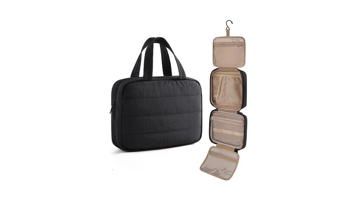 Light Flight Travel Toiletry Bag - Hanging Makeup Organizer For