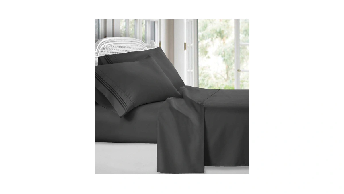 Clara Clark Bed Sheets, Premier 1800 Series 4 Piece Bed