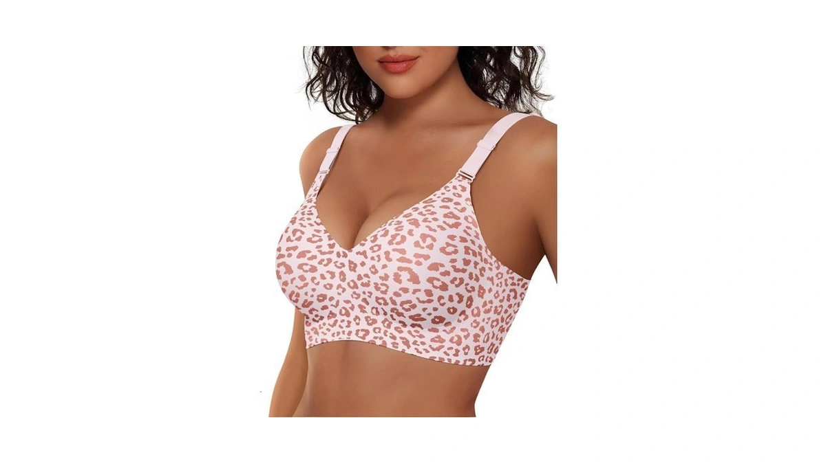 Vertvie Jelly Bra No Underwire Seamless Push Up Full Coverage,