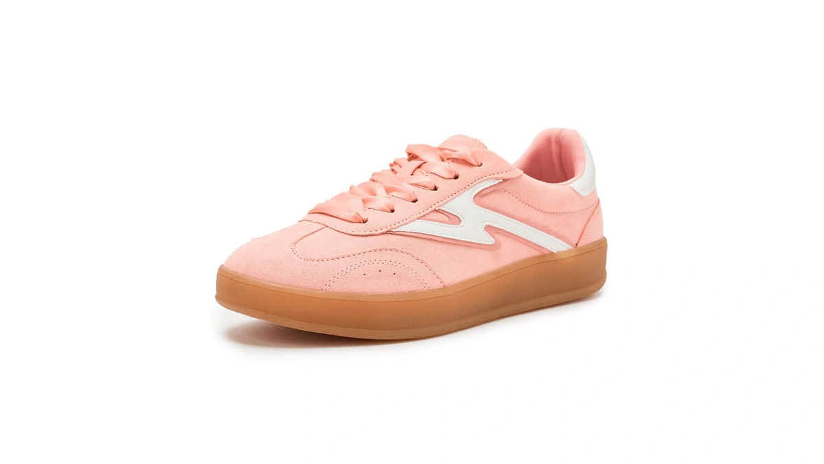 Madden Girl Women's Giia Sneaker, Light Melon Multi, 6.5