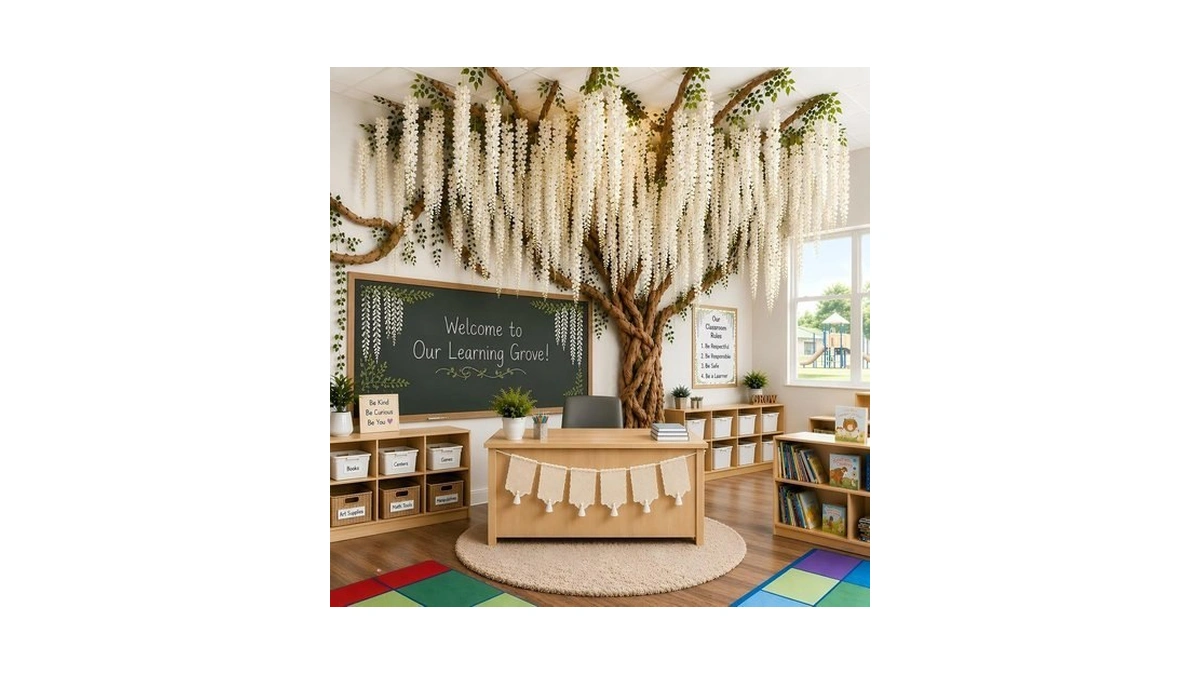3d Wisteria Tree Wall Decor For Back To School Wall