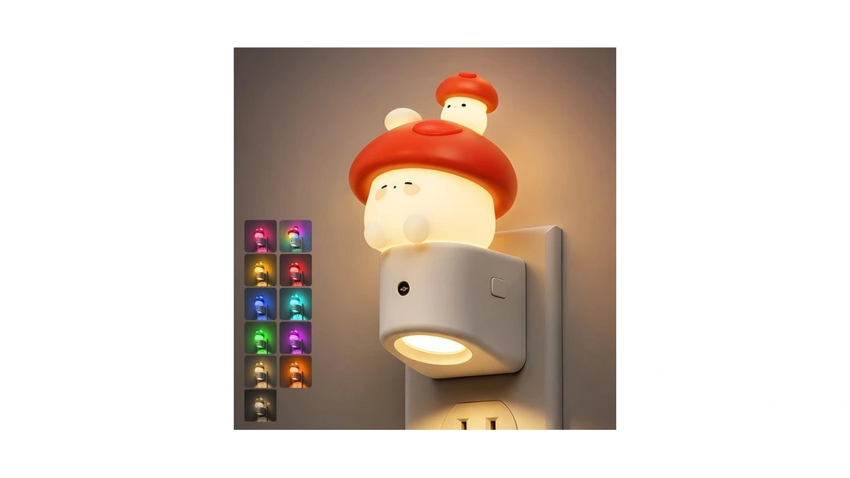 L Lohas Led Night Light For Kids,mushroom Night Light,color Changing