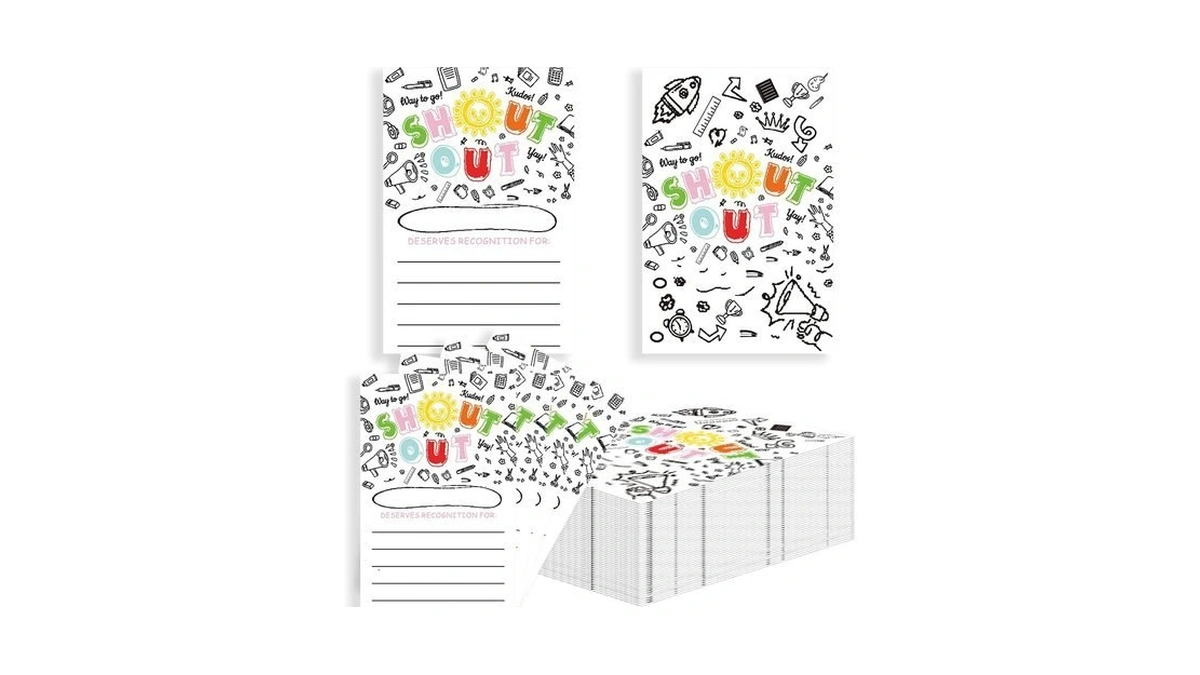 Smoqykbw Shout Out Cards, 120 Count, 4 X 6 In,