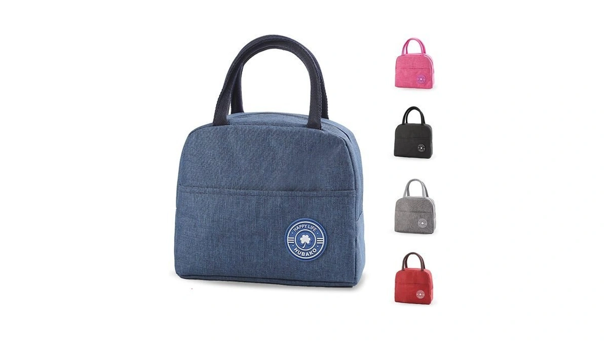 Hubako Small Portable Cute Lunch Bag For Boys Girls, Reusable