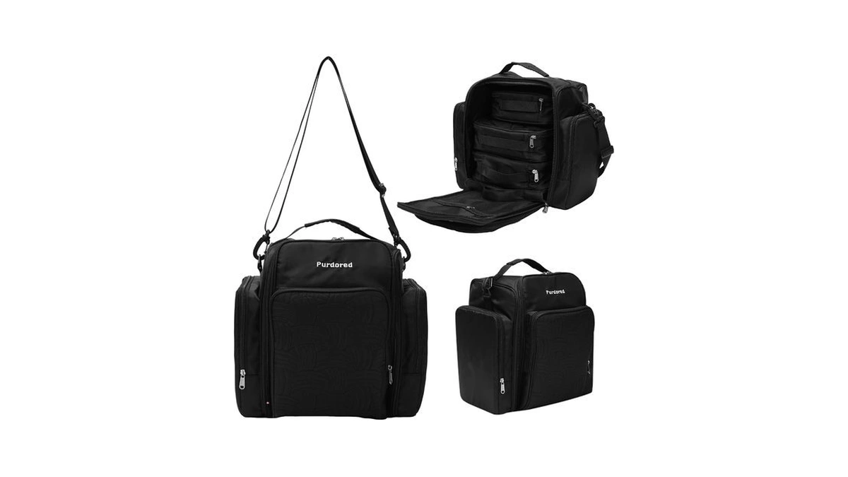 Purdored Multifunctional Travel Toiletry Bag With Jewelry Organizer,portable Hanging Storage