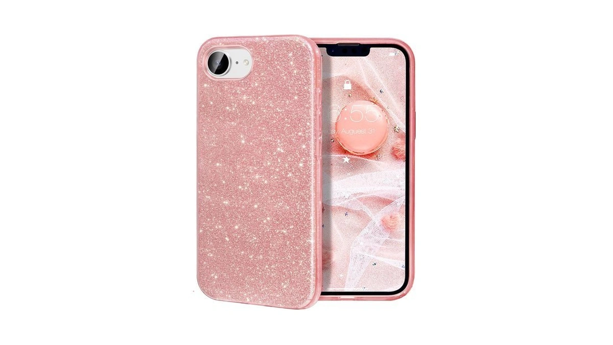 Milprox Compatible With Iphone 16e/17e,glitter Sparkly Shiny Cover,pink