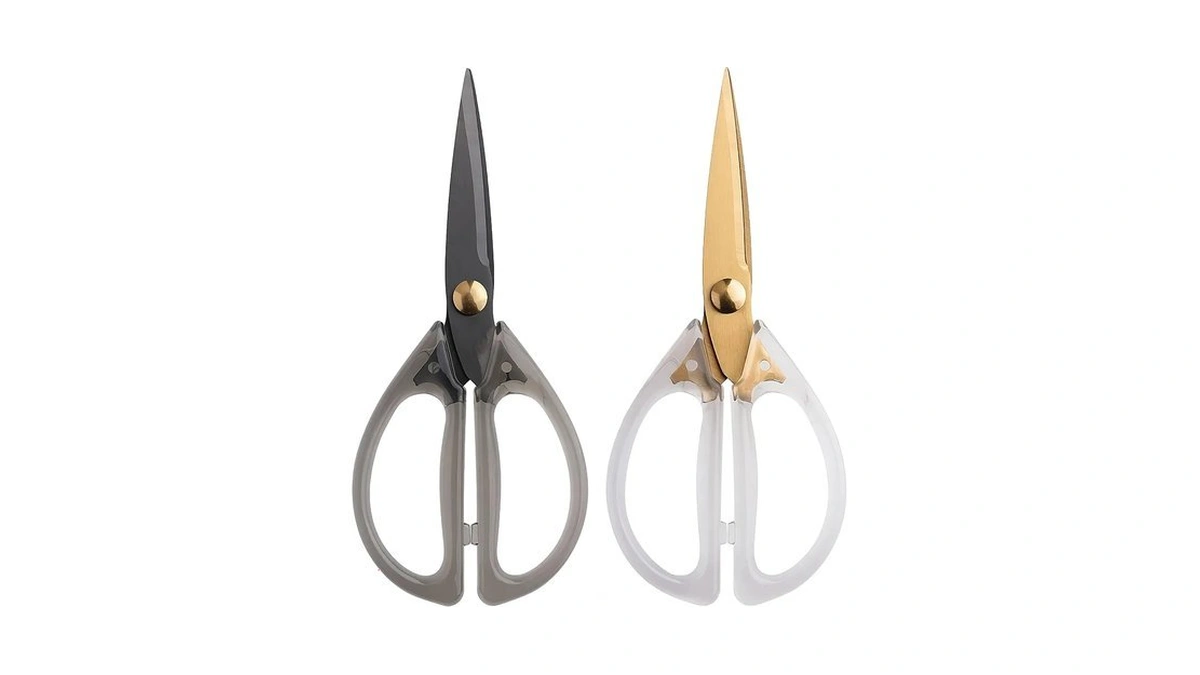 Jasni Transparent Handle Stainless Steel Sharp Powerful Kitchen Scissors Multi-purpose
