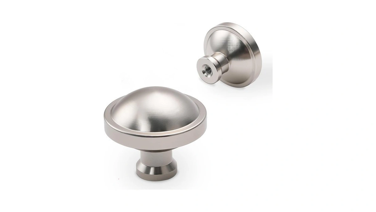 Amasideca 10 Pack Brushed Satin Nickel Kitchen Cabinet Knobs And