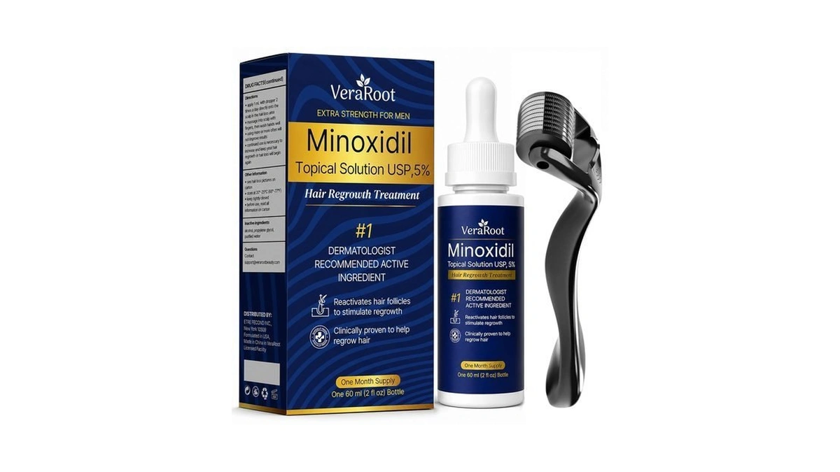 5% Minoxidil Beard Growth Kit For Men: Hair Loss And