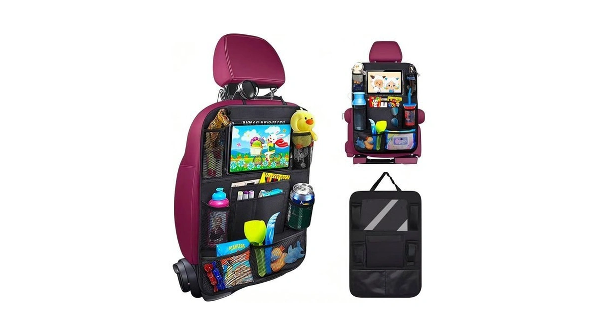 Aywvrbst Car Backseat Organizer, 9 Storage Pockets,thickened 600d Polyester, Waterproof,
