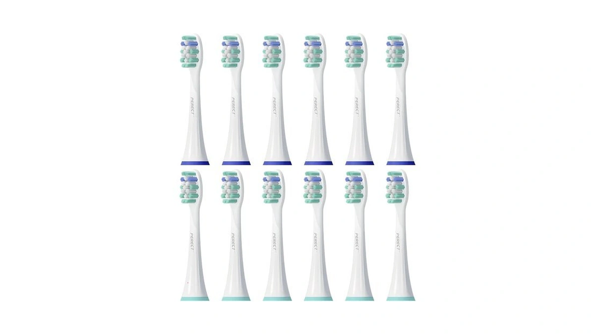 Perect Philips Sonicare Replacement Heads, 12 Pack Soft Toothbrush Heads