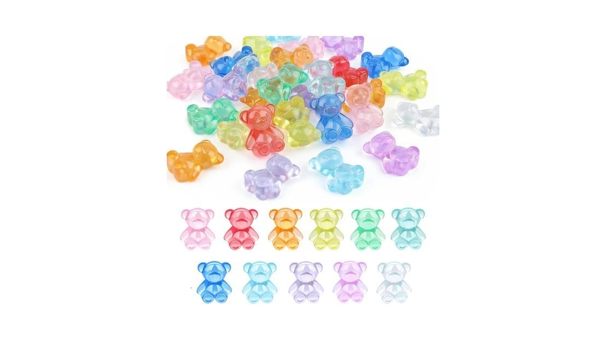 Yatojuzi Mini Bear Figurines Easter Egg Fillers Resin Animals To