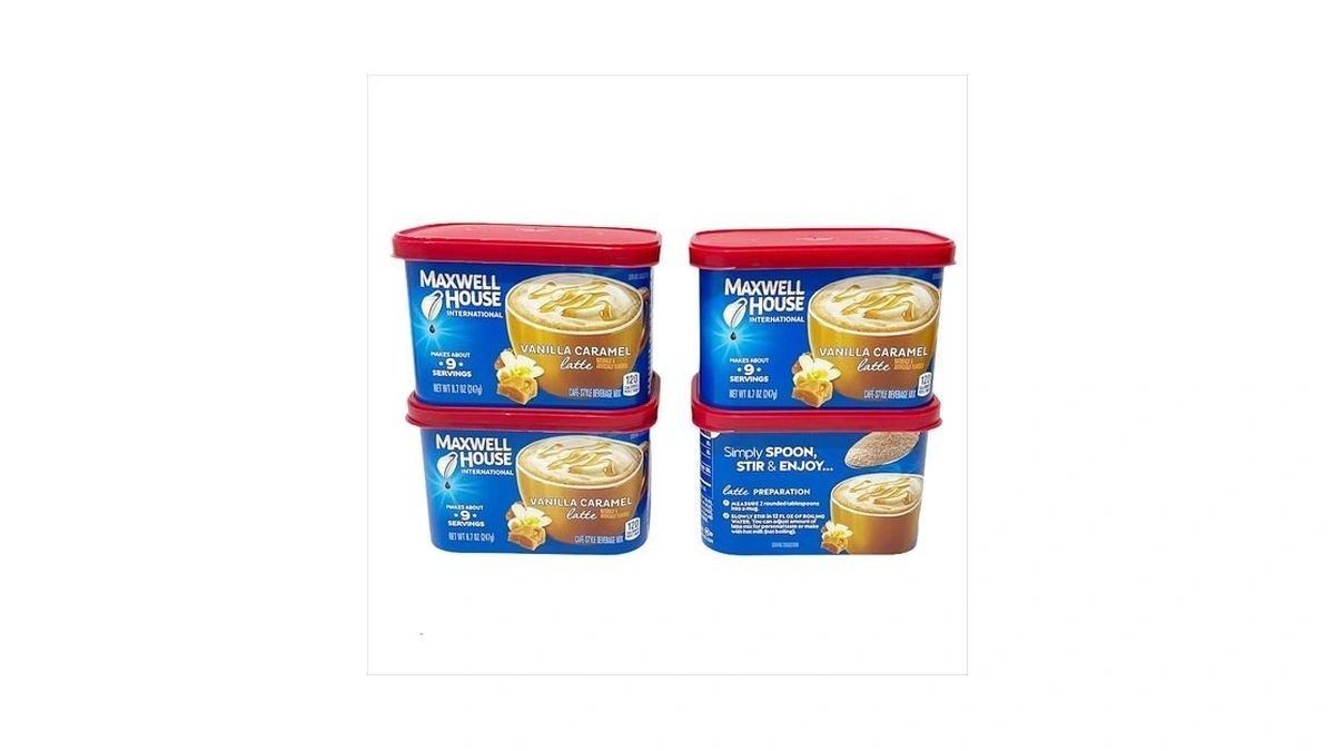 Maxwell House International Vanilla Caramel Latte Café-style Instant Coffee Beverage