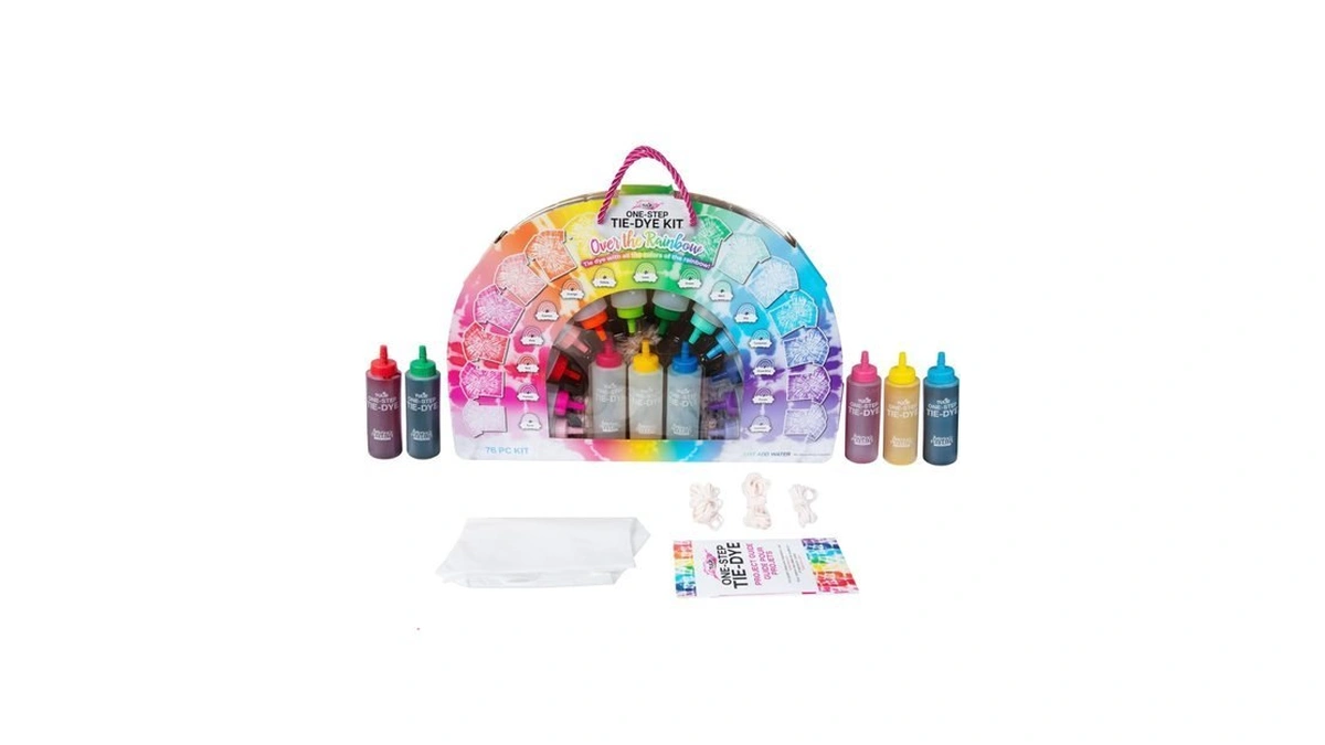 Tulip One-step Tie-dye Over The Rainbow Kit, Large Party Activity,