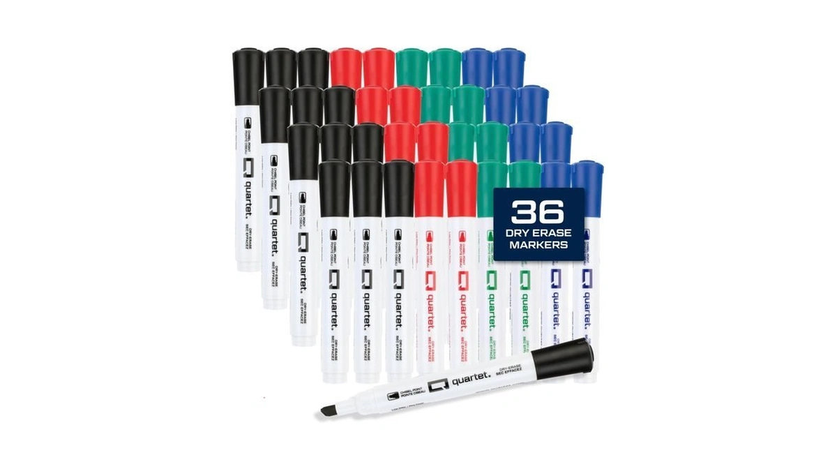 Quartet Dry Erase Markers, Chisel Tip White Board Dry Erase
